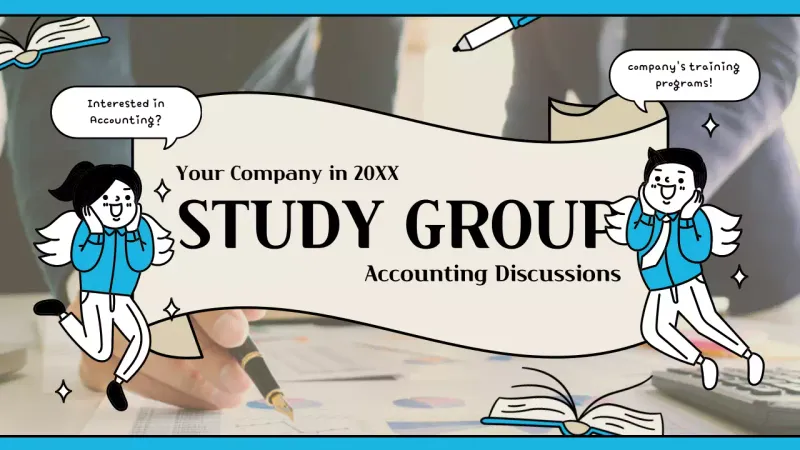 Promoção de Contabilidade de Animação Azul YouTube Thumbnail