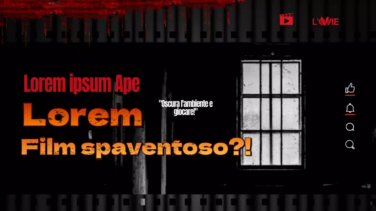 Recensioni di film horror evidenziate in nero e rosso