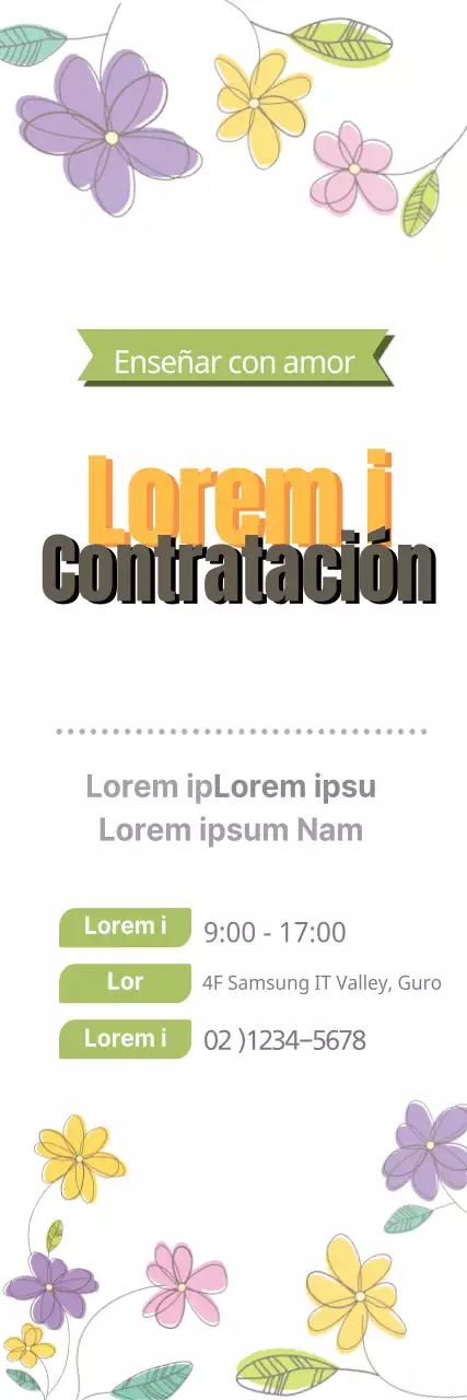 Captación de socios para las clases de canto con abalorios