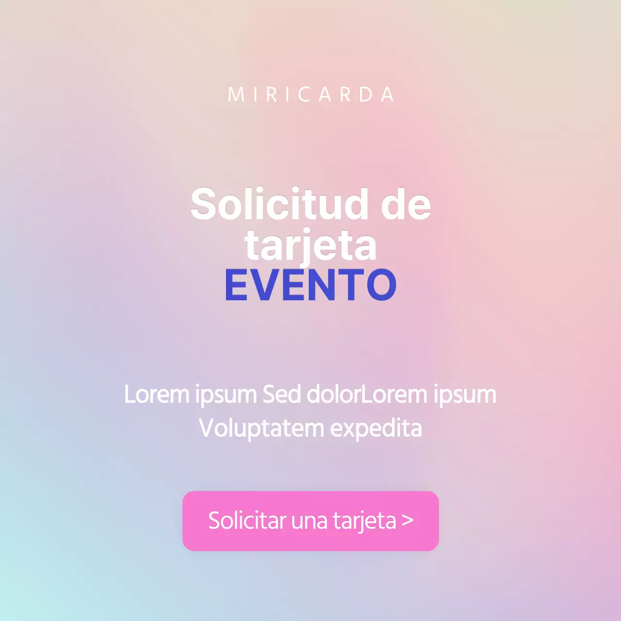 Ofertas de tarjetas de crédito en un concepto de pantalla web con degradados púrpura y menta