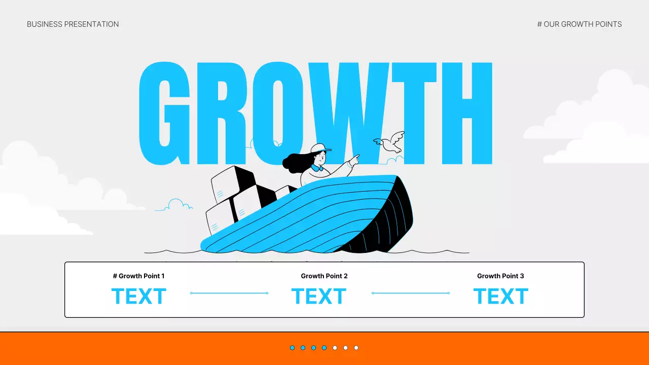 블루 모던 비즈니스 프레젠테이션