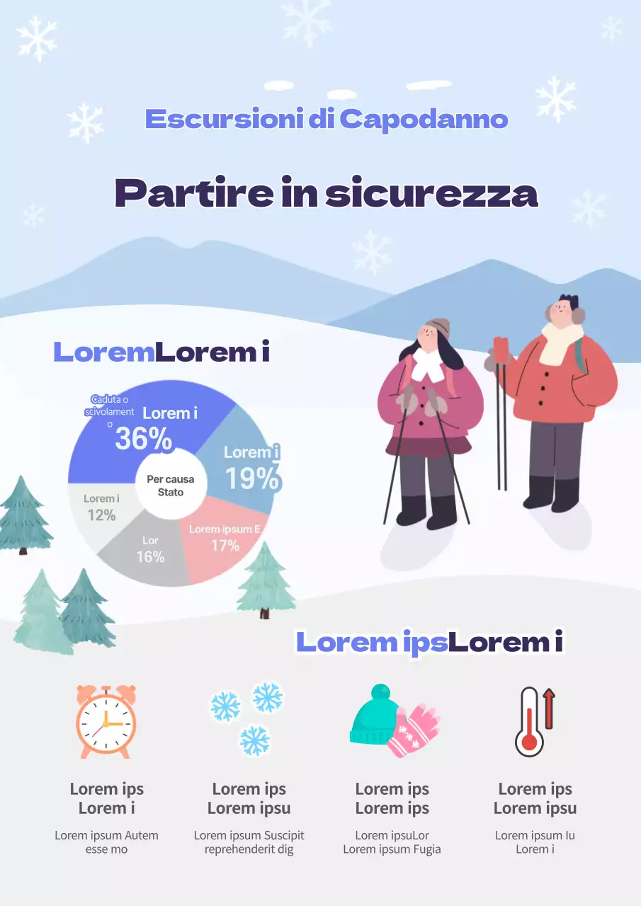 Tema alpinistico invernale blu