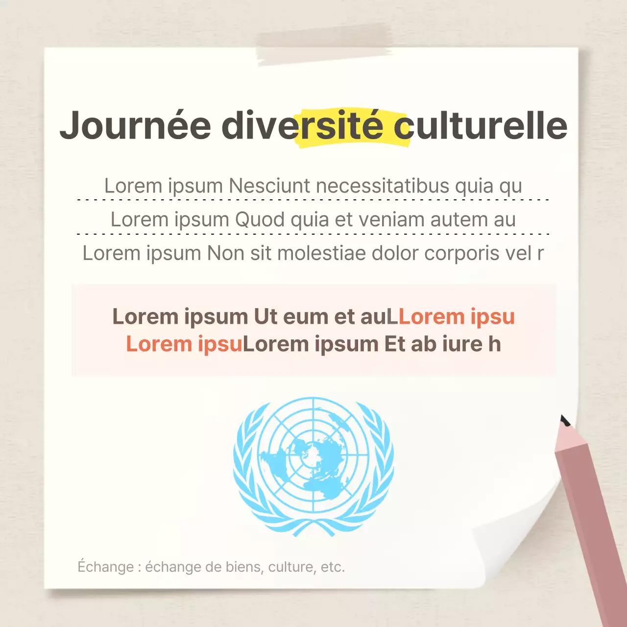 Dooclass Journée mondiale de la diversité culturelle CarteNews Design