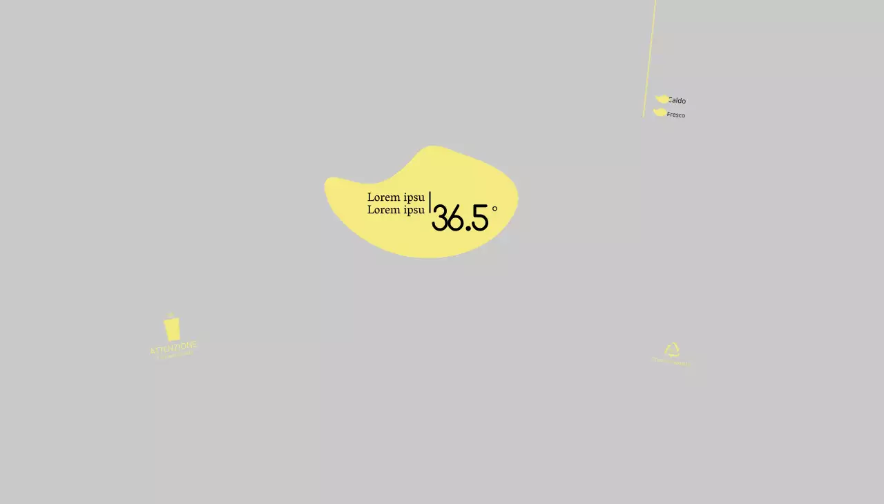 Forme grigio-gialle Cafe