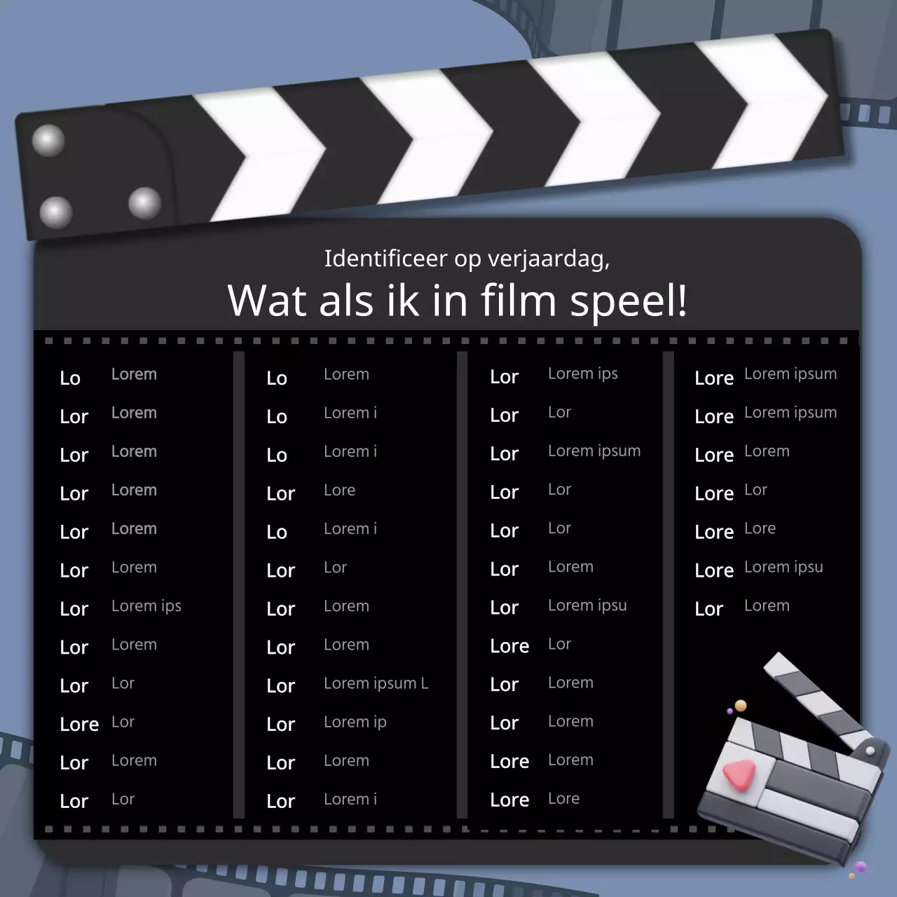 Zwarte eenvoudige keukaart verjaardagstest