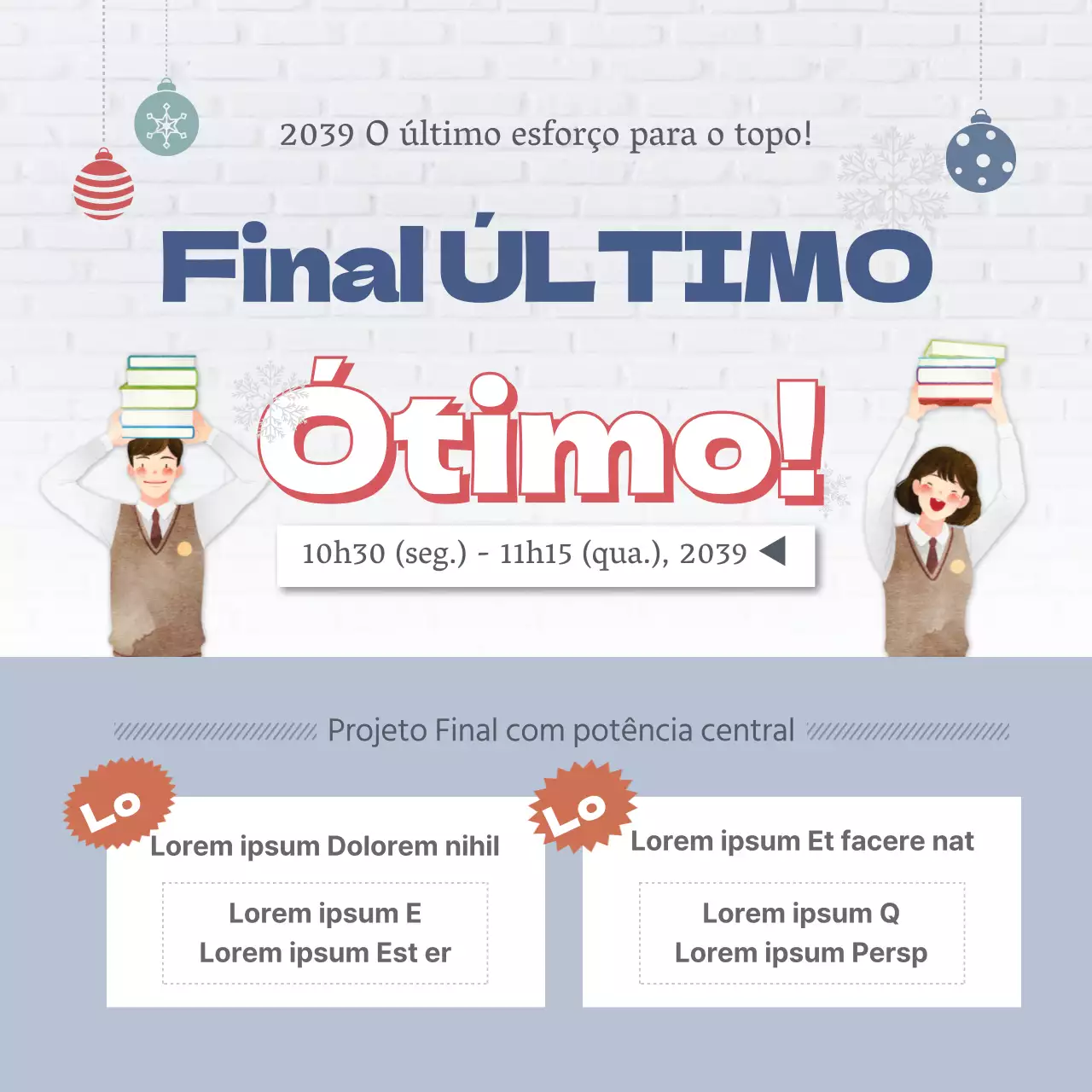 Um último empurrão para o primeiro lugar