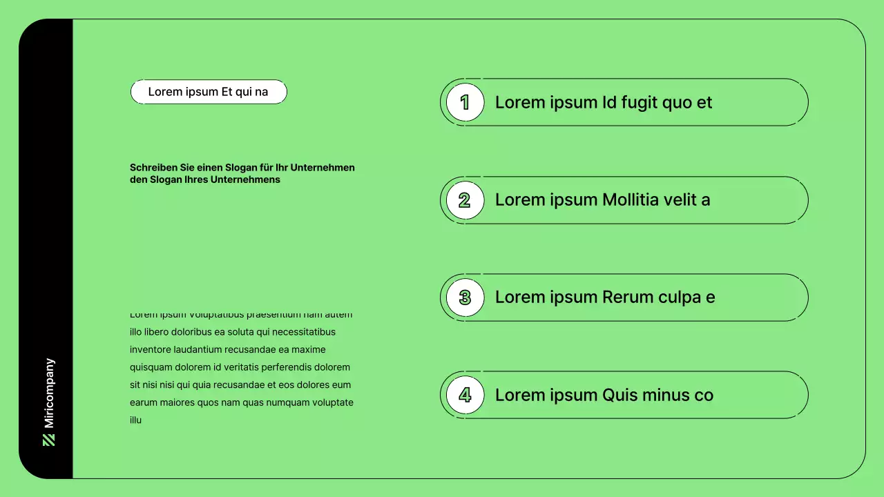 Business-Illustration mit einfachen Linien in Grün