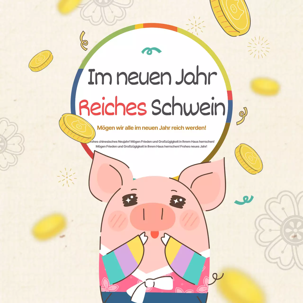 Reiches Schwein