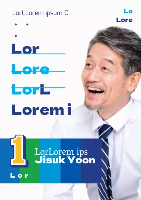 Post di promozione elettorale con una foto del vostro deputato in blu