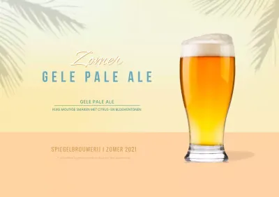 Eenvoudige Craft Beer Straatposter