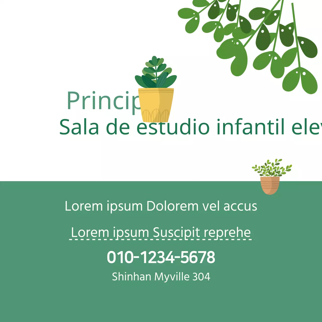 Sala de estudio infantil elevada