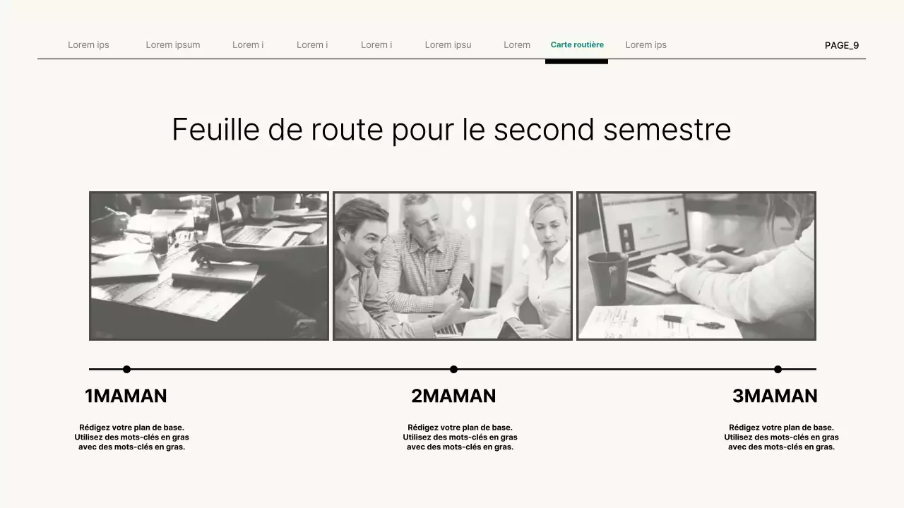 Présentation d'entreprise simple en beige