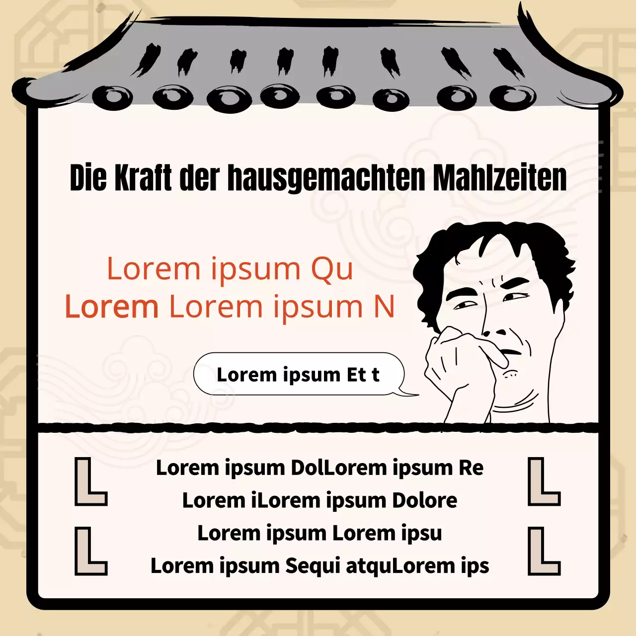 B-Movie-Sensibilität mit marineblauen Ziegeldächern und witzigen Illustrationen, die für Abwechslung sorgen