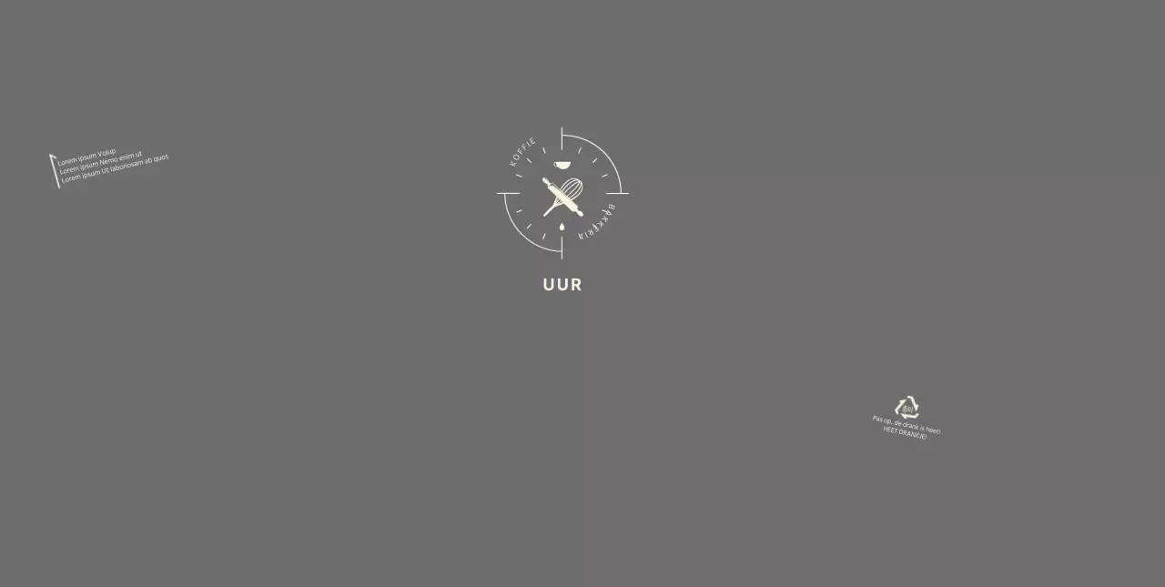 Grijs icoon bakkerij café