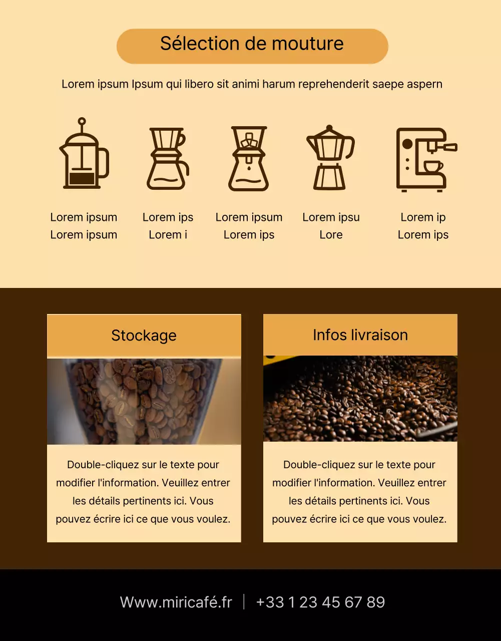 Page de détail des haricots noirs