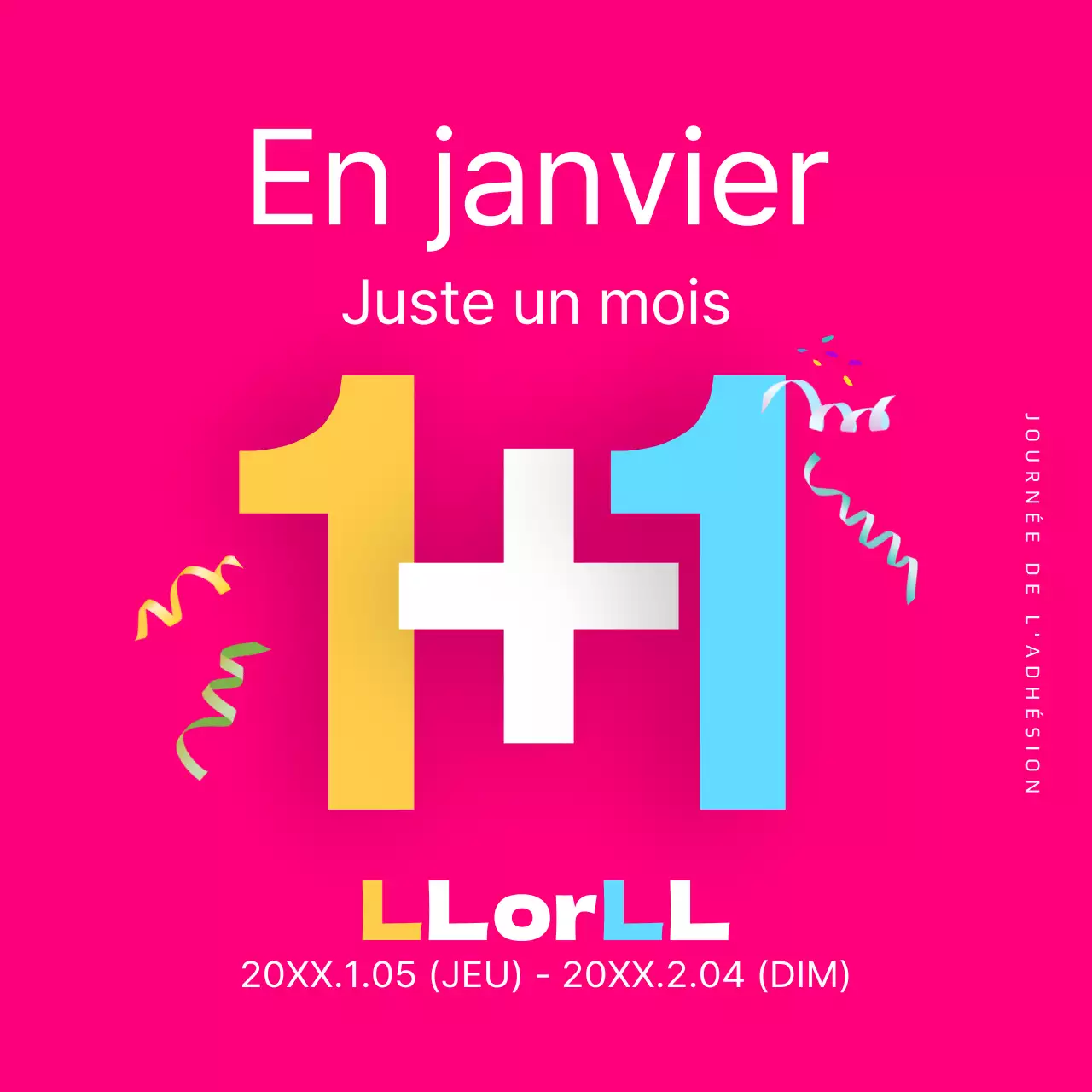 Événements "un plus un