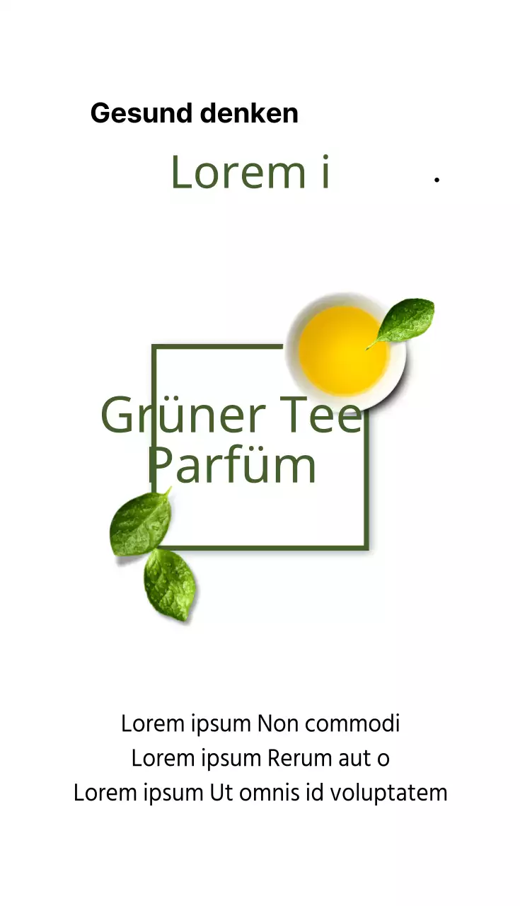 Duft von grünem Tee