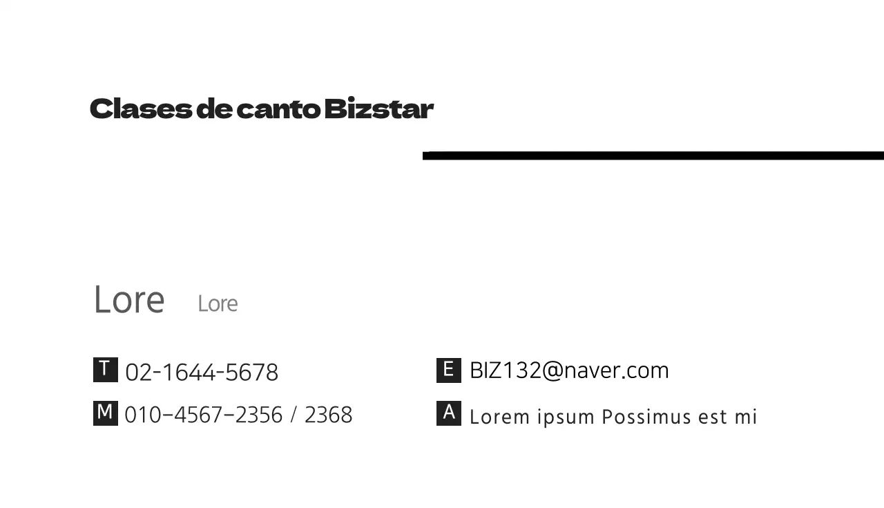 Clases de canto Bizstar