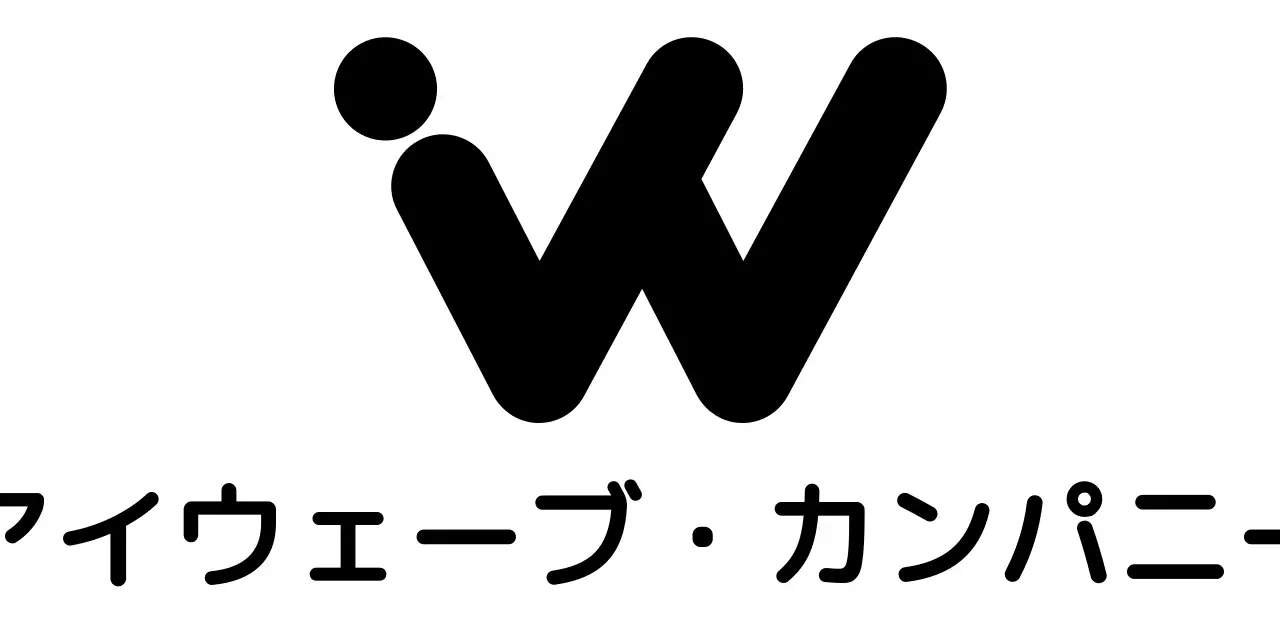黒のアルファベットをシンプルにしたシンボルマークが入った会社ロゴ。