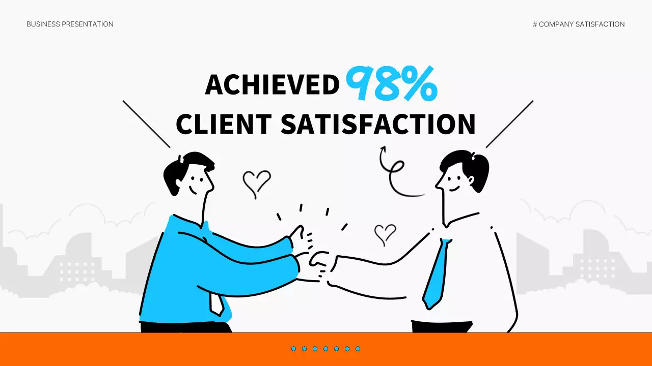 블루 모던 비즈니스 프레젠테이션