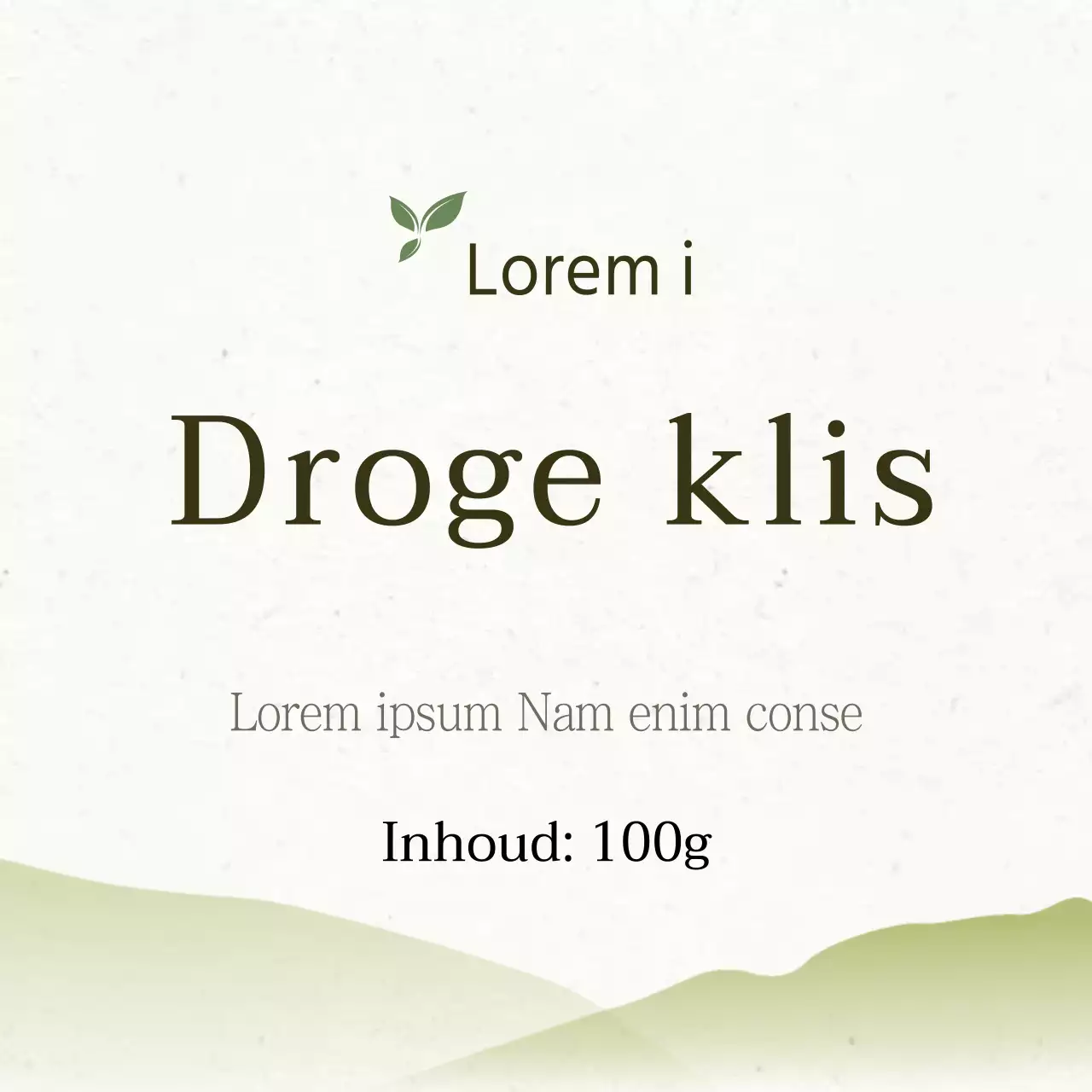 Droge klis