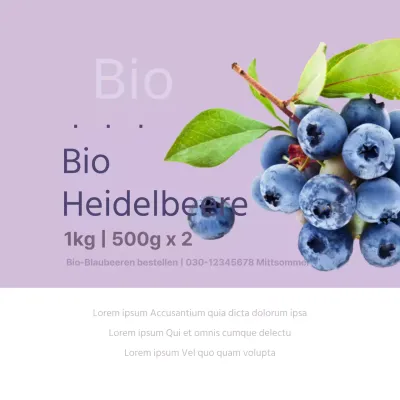 Bio-Heidelbeeren