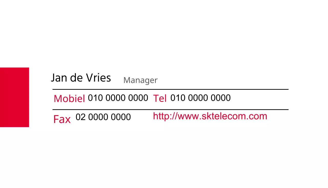 Bizcom visitekaartje