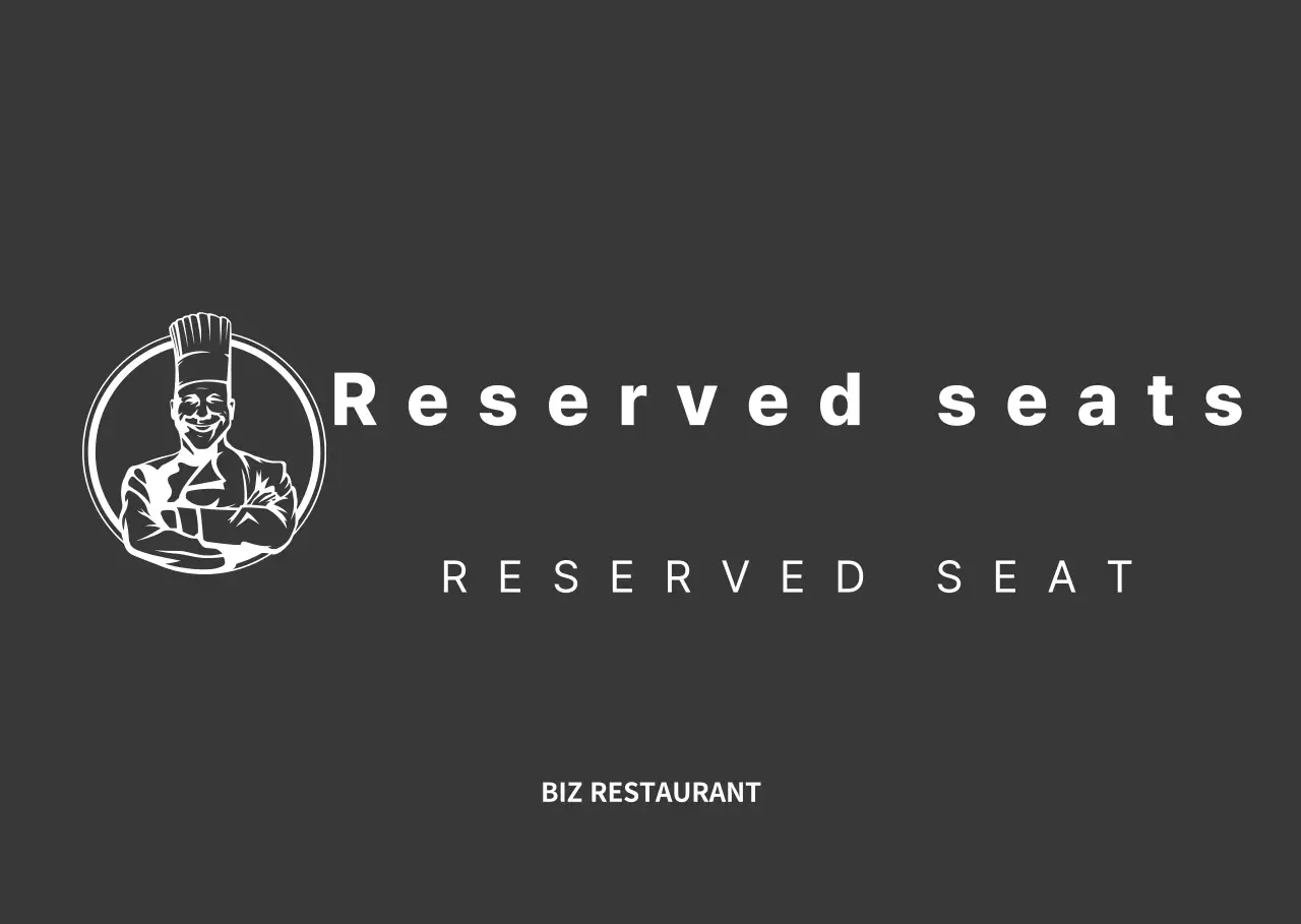 Panduan reservasi restoran bergaya hitam putih dan bersih