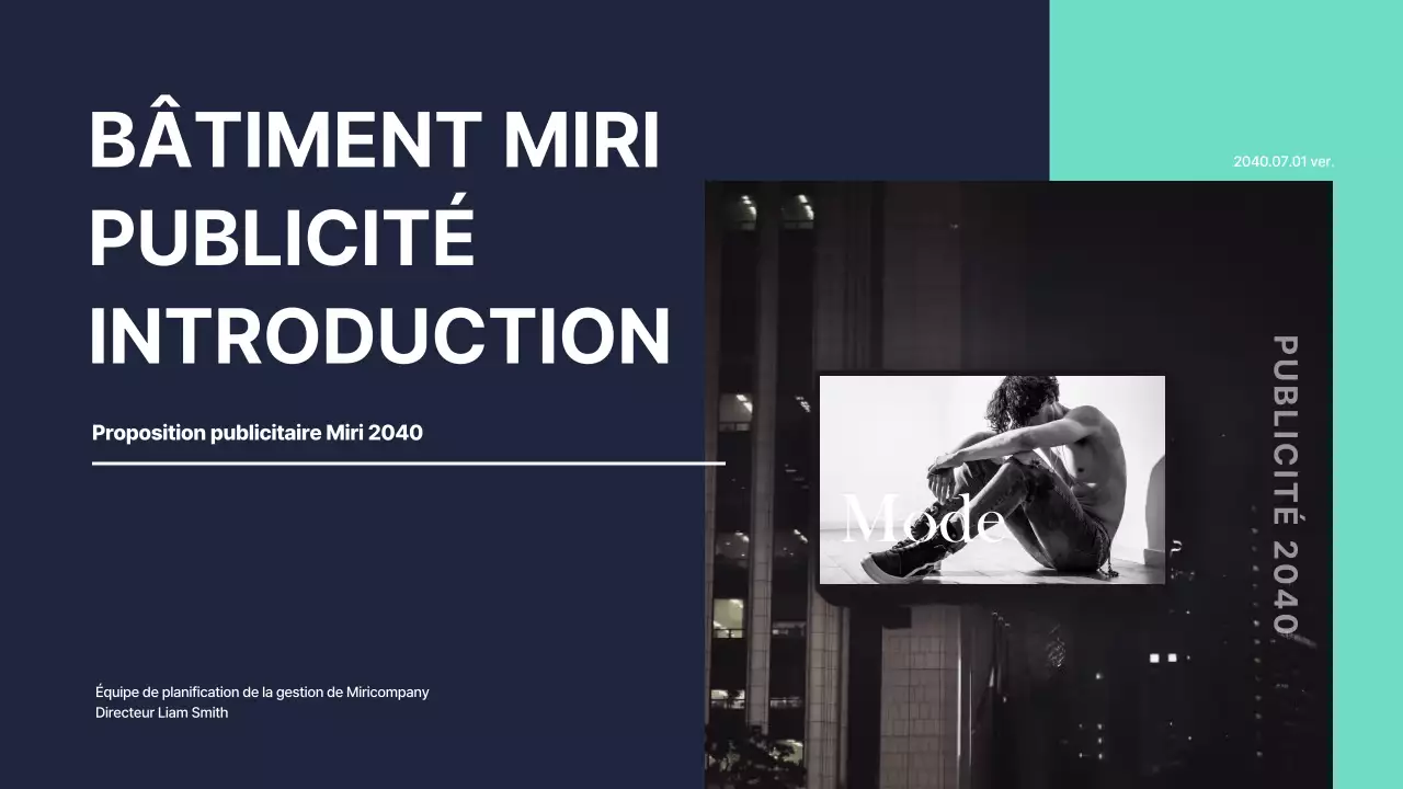 Propositions de médias dans les tons menthe et marine