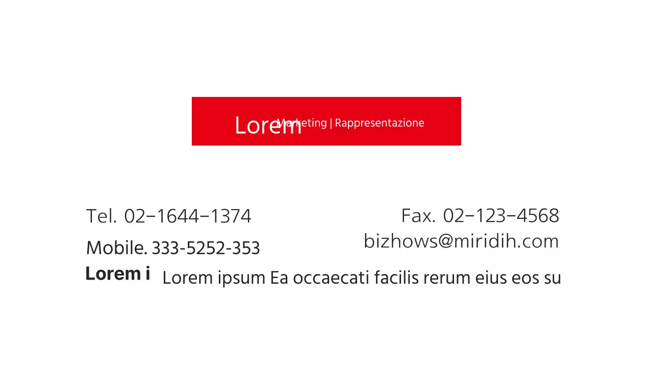 Biglietti da visita aziendali