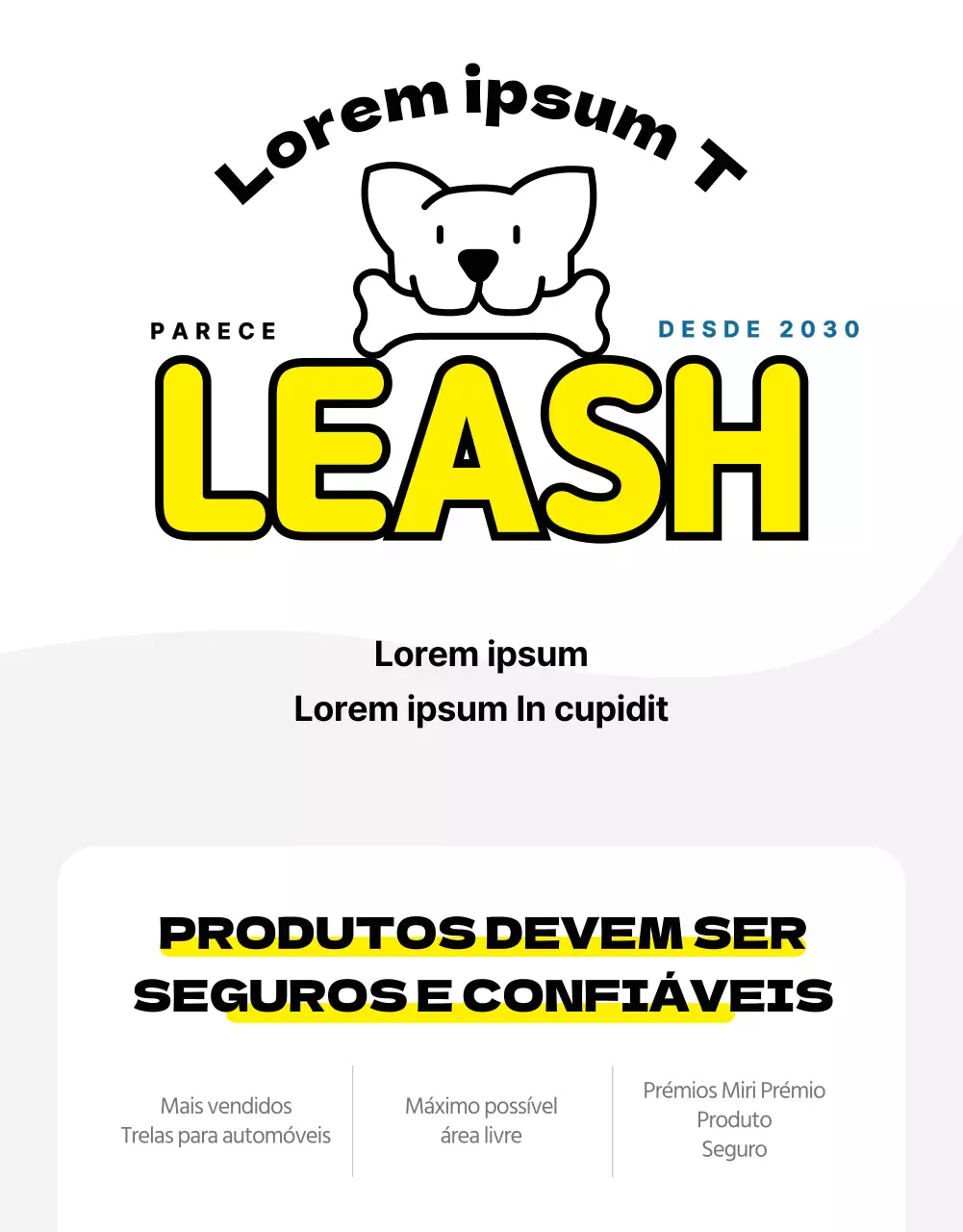 Página de pormenores sobre animais de estimação