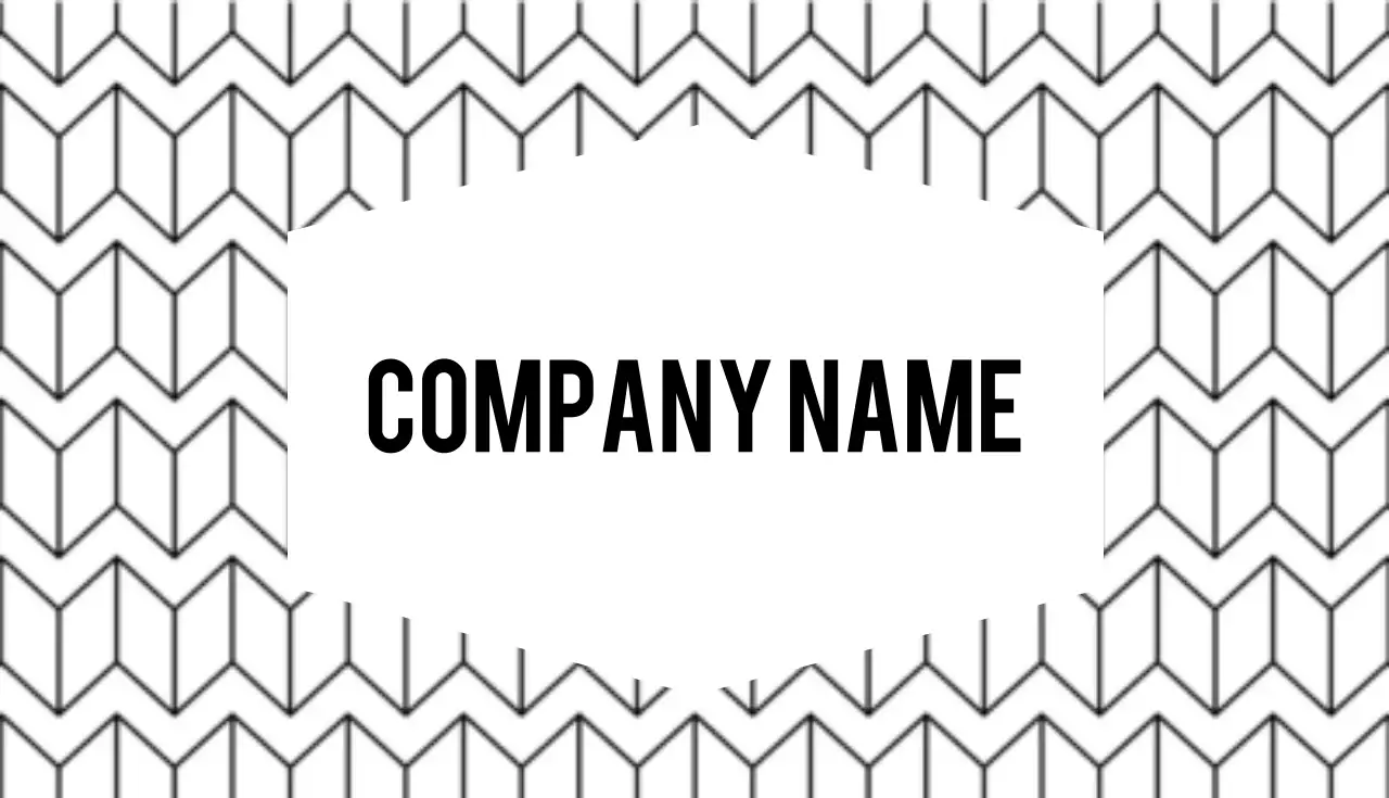 白黒 シンプル ビジネス 名刺