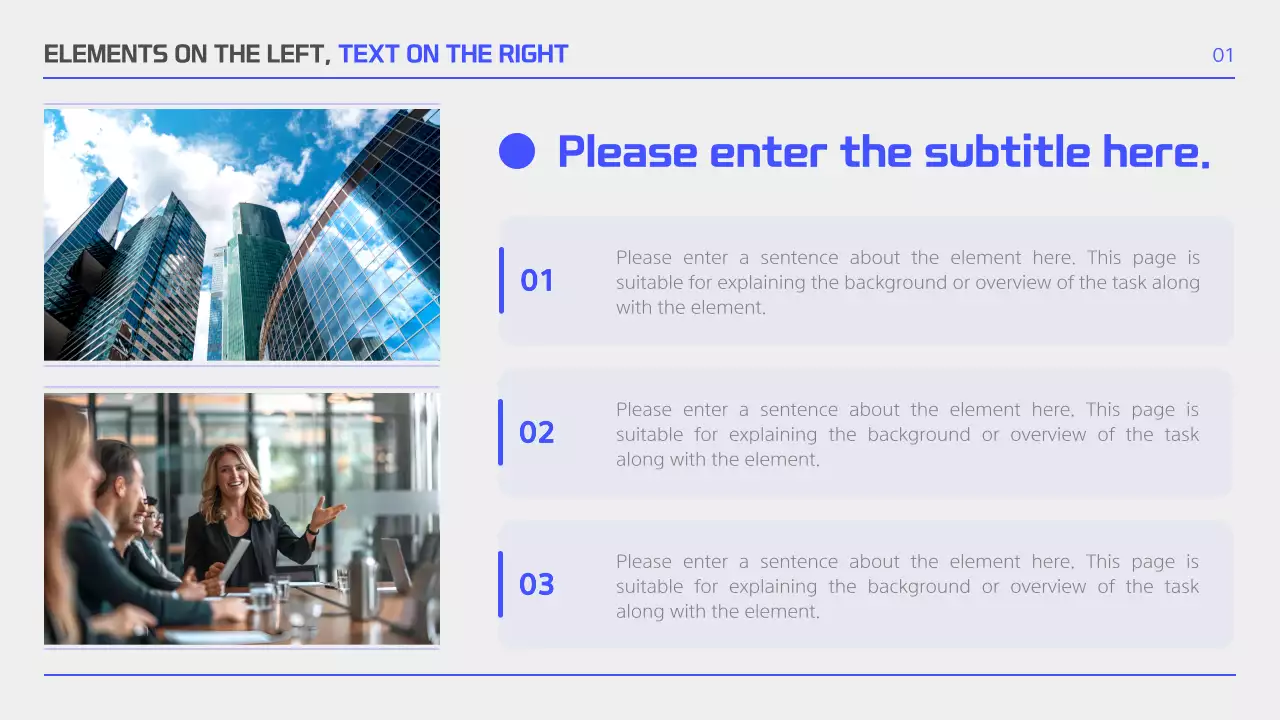 Blue Professional Report Guide Presentation