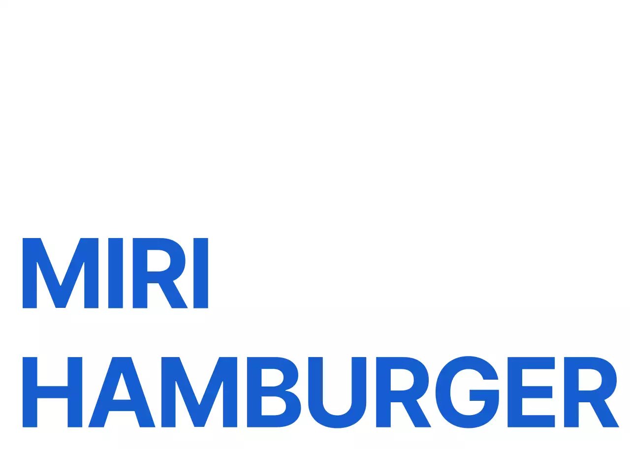 Cappello da ristorante con illustrazione di hamburger blu