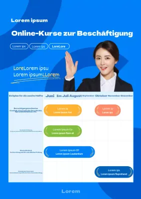 Blue Neat Online Classroom Curriculum für Beschäftigungsfähigkeitsklassen