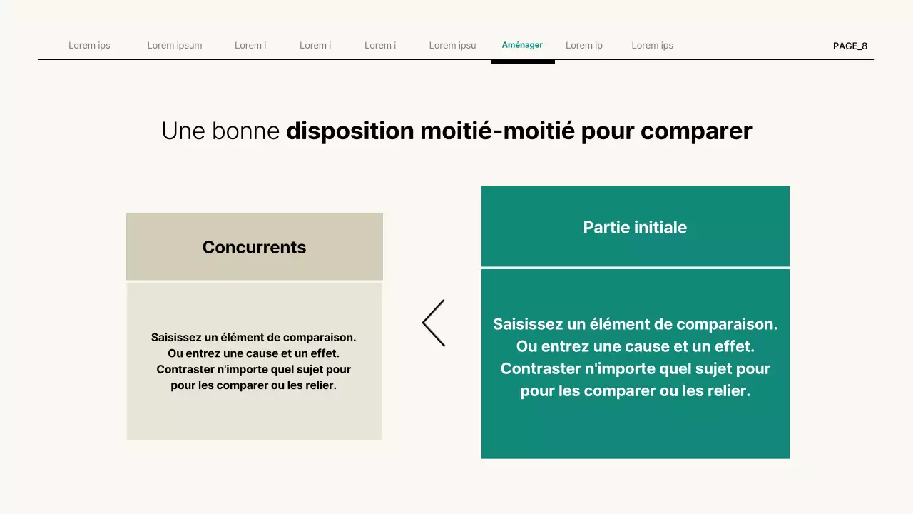 Présentation d'entreprise simple en beige