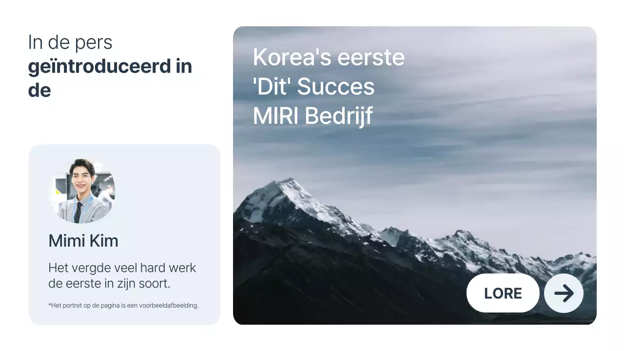 Een minimalistisch bedrijf promoten in wit en marineblauw