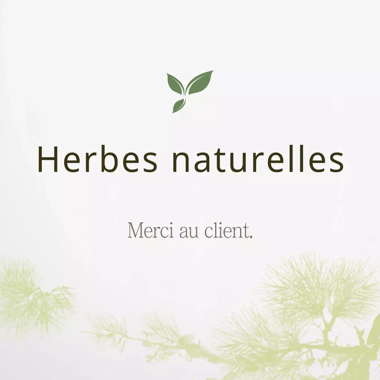 Herbes naturelles