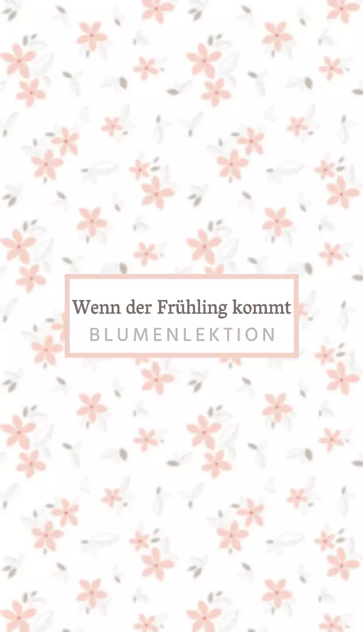Wenn der Frühling kommt