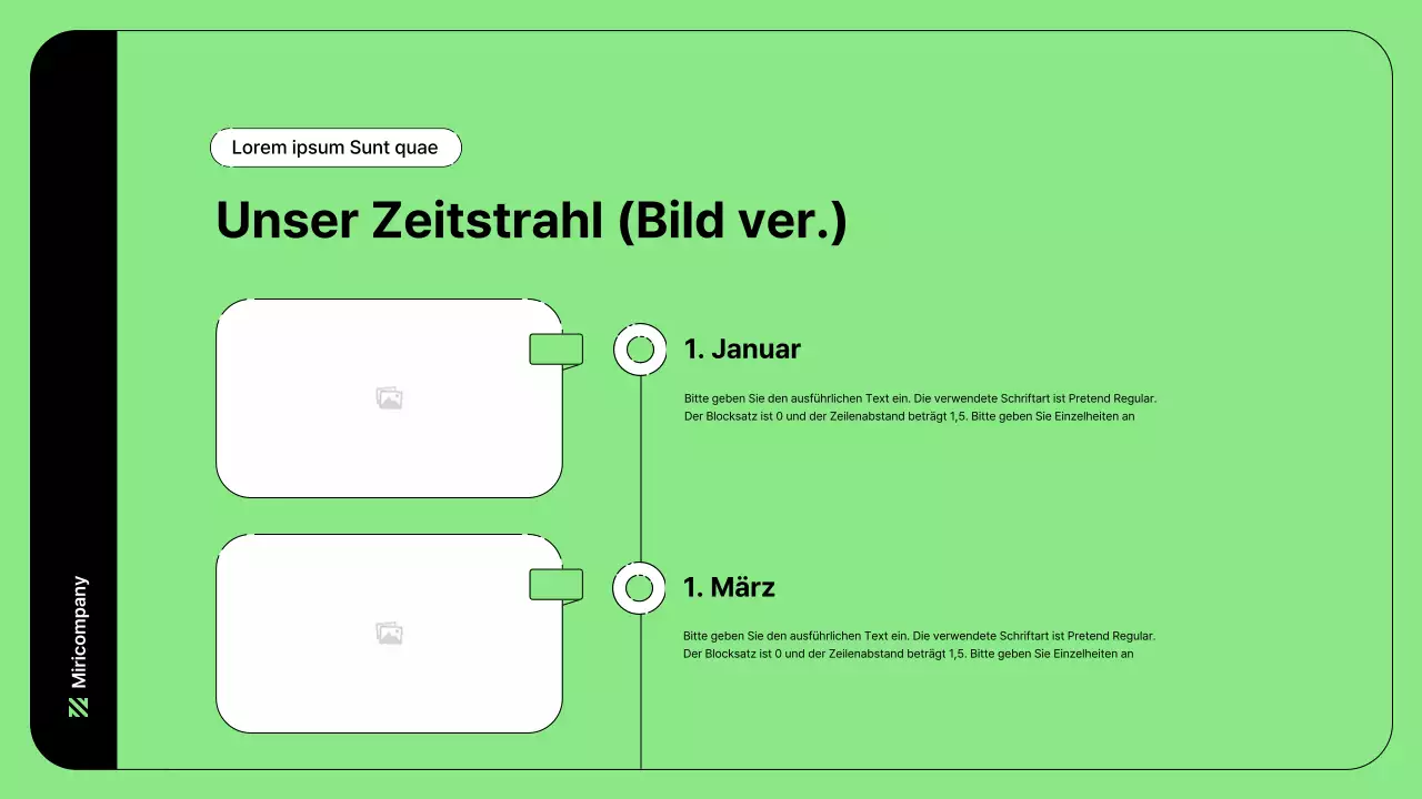 Business-Illustration mit einfachen Linien in Grün