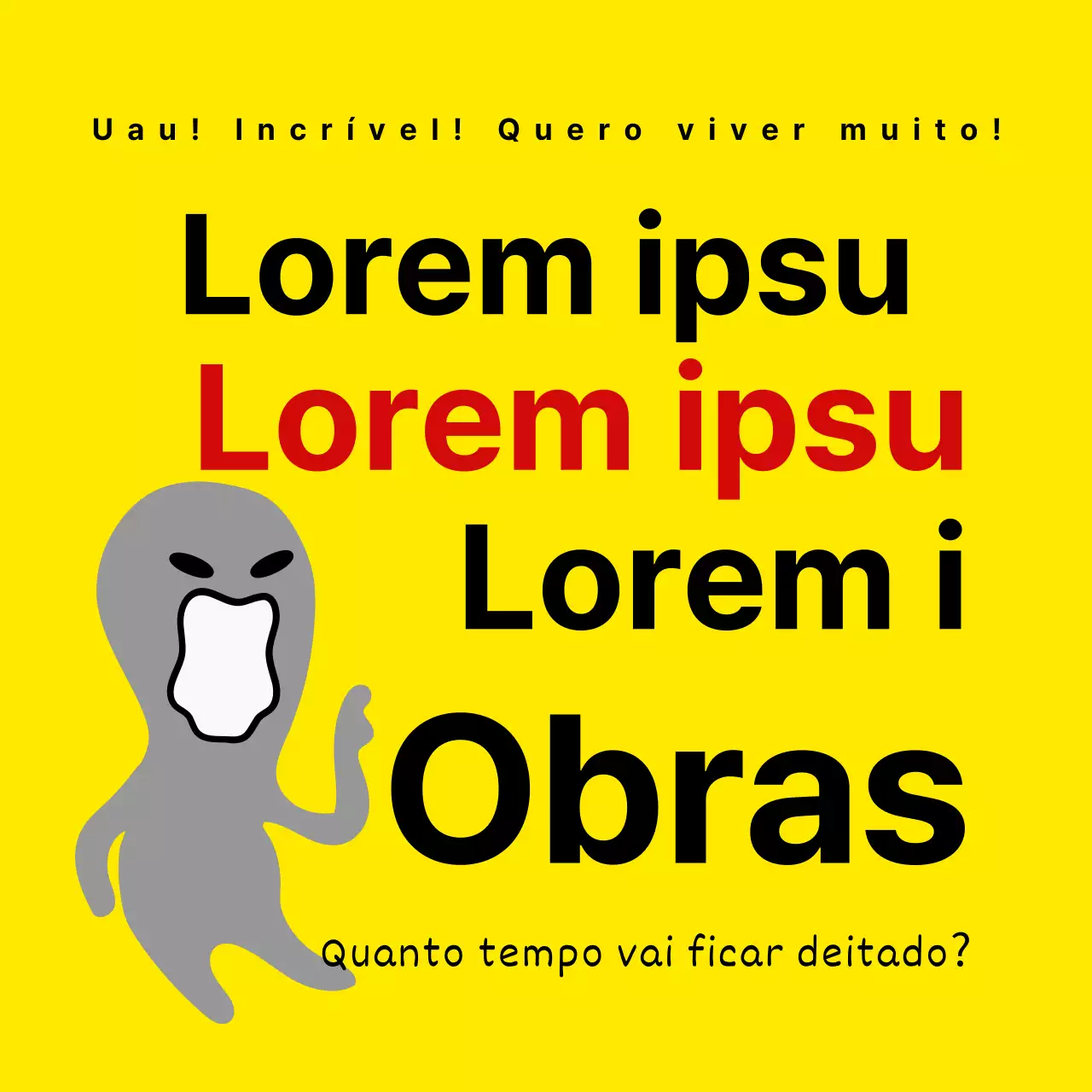 Memes virais emocionais de nível B com ilustrações de extraterrestres num fundo amarelo
