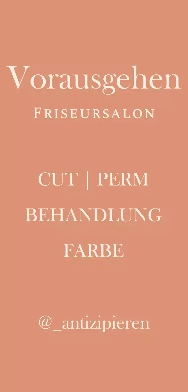Friseursalonschild mit englischem Titel auf abgemildertem roten Hintergrund