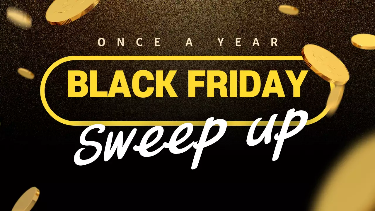 Black Trendy Sale Promotion YouTube Thumbnail