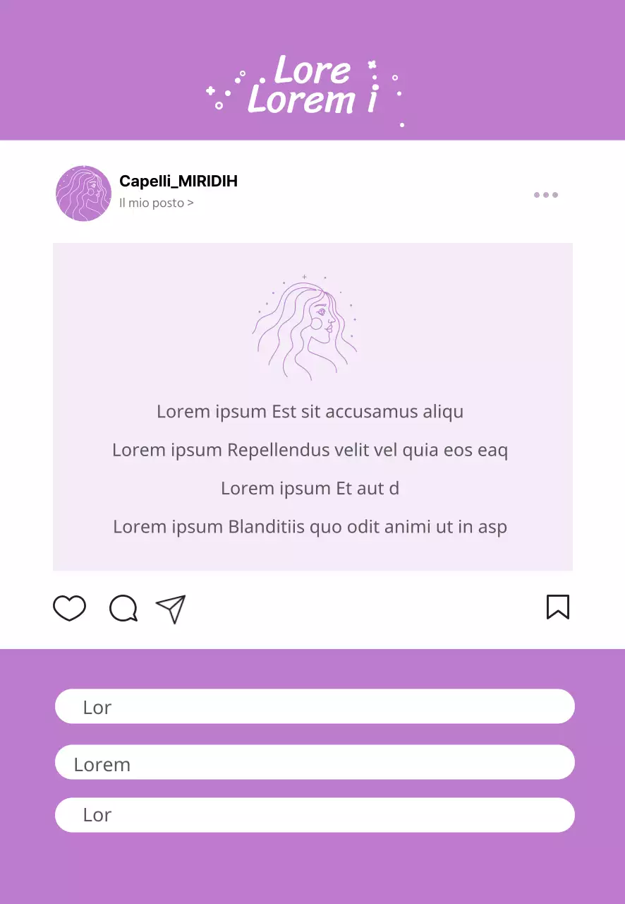viola instagram carino coupon salone di bellezza messaggio torta di riso