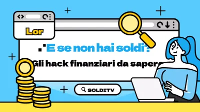 Messaggi di consulenza finanziaria blu e gialli