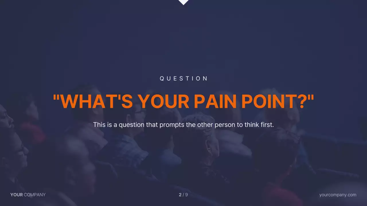 오렌지 모던 비즈니스 프레젠테이션