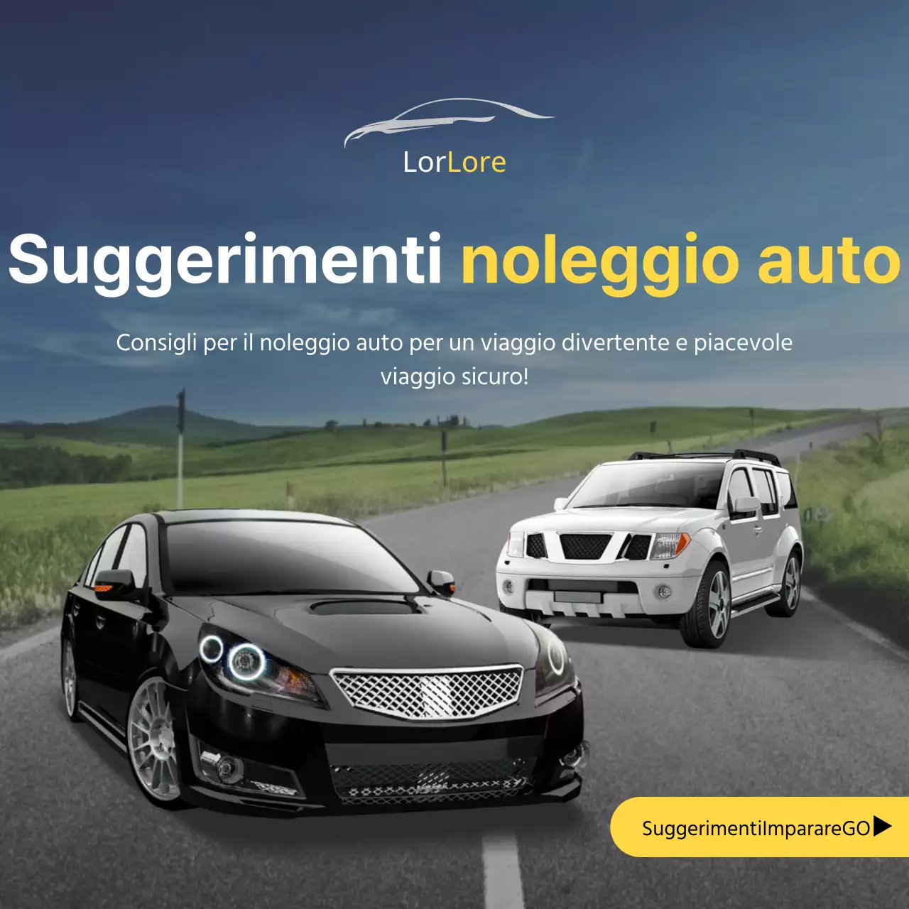 Consigli per l'utilizzo di auto a noleggio grigie e gialle