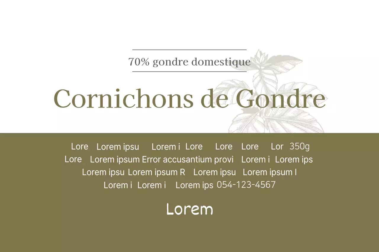 Cornichons de Gondre