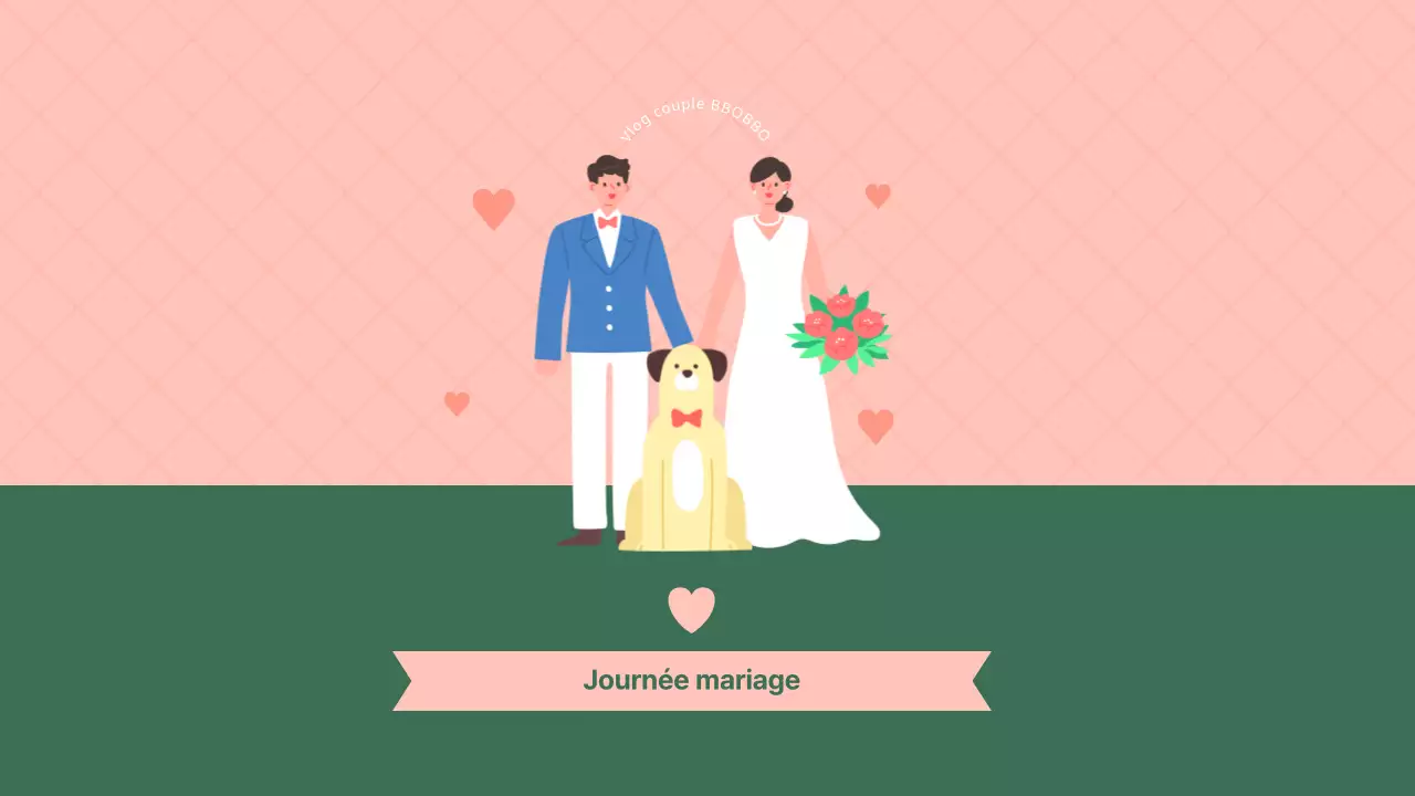 Vlog de mariage en rose et vert