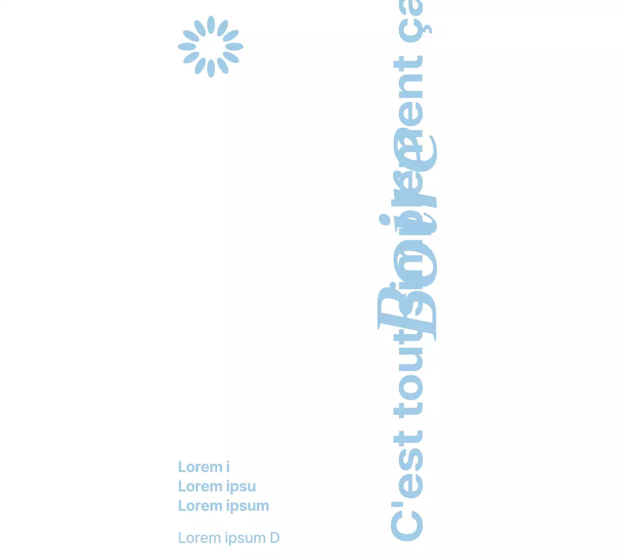 Conception avec le texte bleu clair de la campagne "Buvez de l'eau" et les logos du secteur public